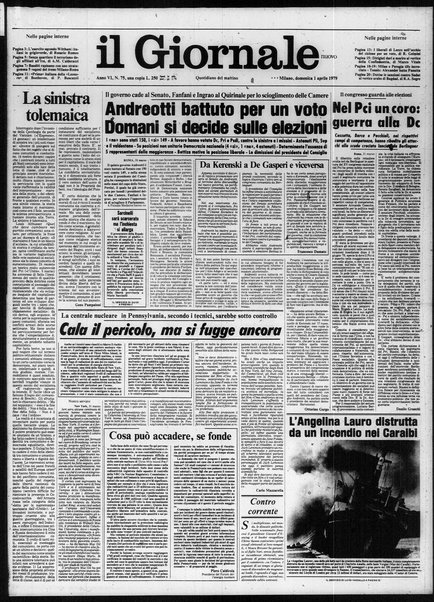 Il giornale nuovo : quotidiano del mattino